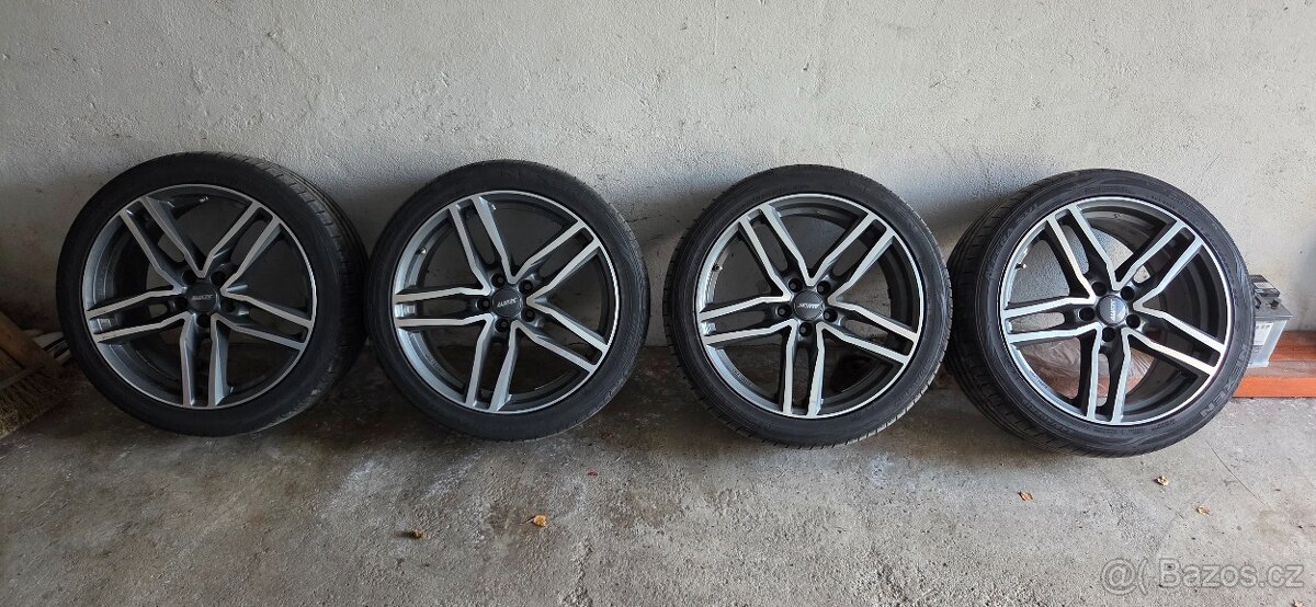Alu 5x112 r19 + letni pneu