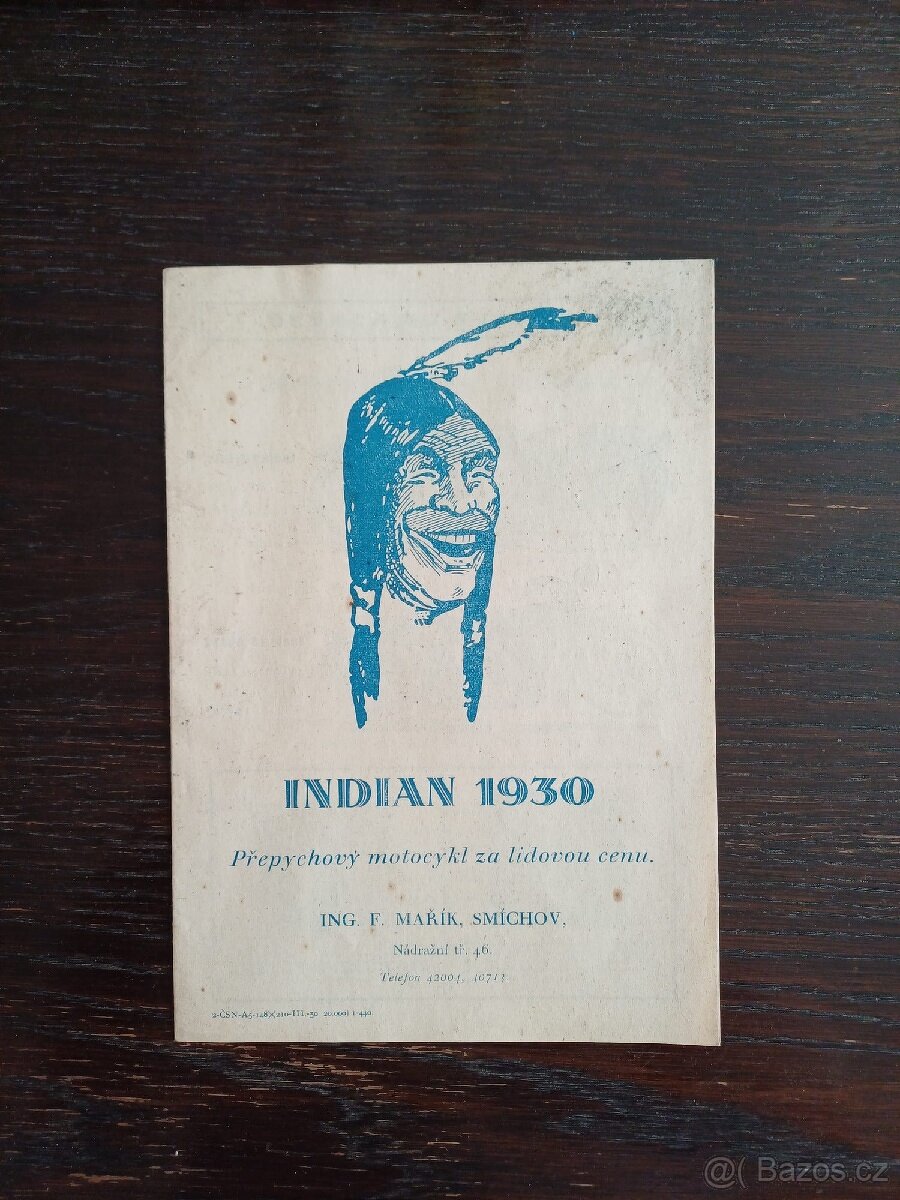 Indian - Originální katalog