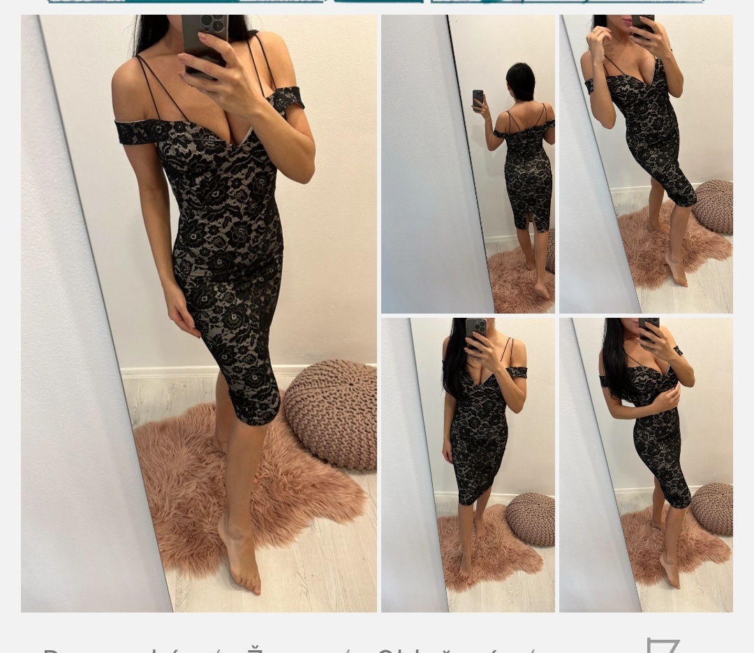 Krajkové šaty vel. Xs - S