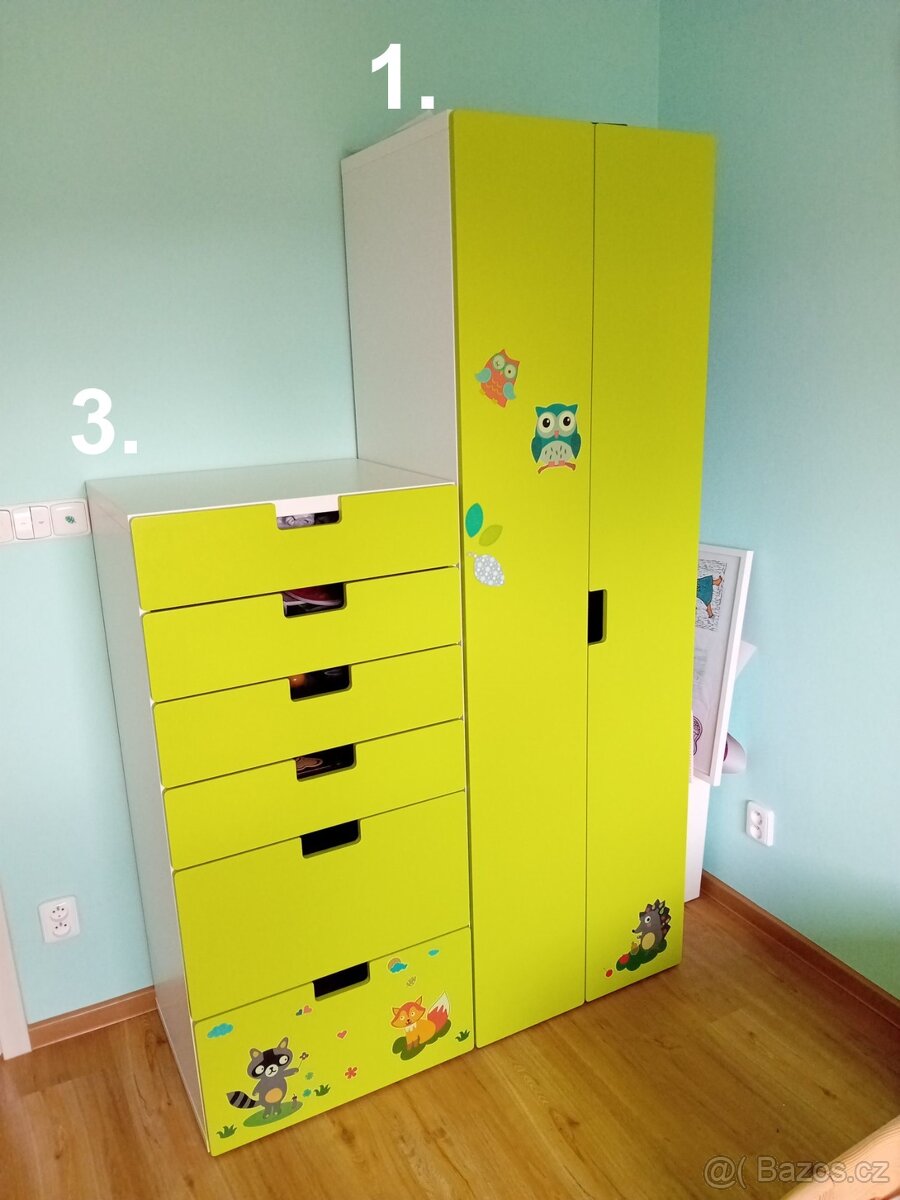 Šatní skříň a komoda IKEA Stuva