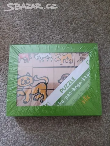 Dřevěné puzzle - český výrobek