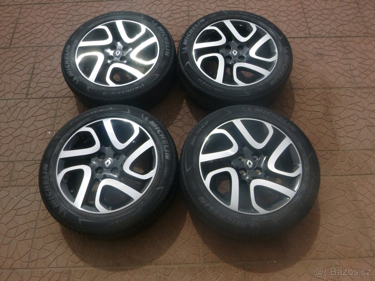 Letní alu sada disky originál Renault 4x100 6,5Jx17 ET40