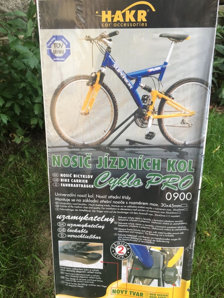 Střešní nosič jízdnich kol Cyklo Pro 0900 Hakr