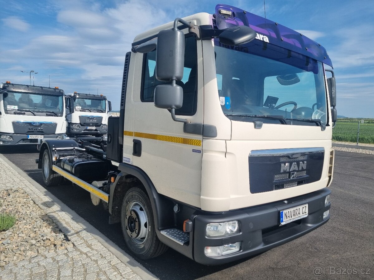 KONTEJNEROVKA MAN TGL 12.220 + NOVÝ NOSIČ KONTEJNERU 8T