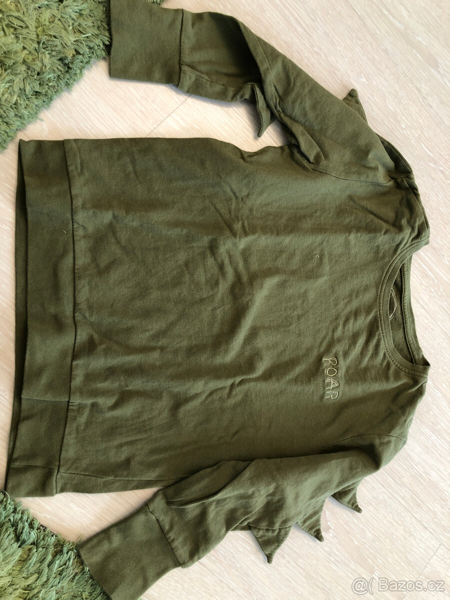 Krásná tepláková dinasouří souprava, army