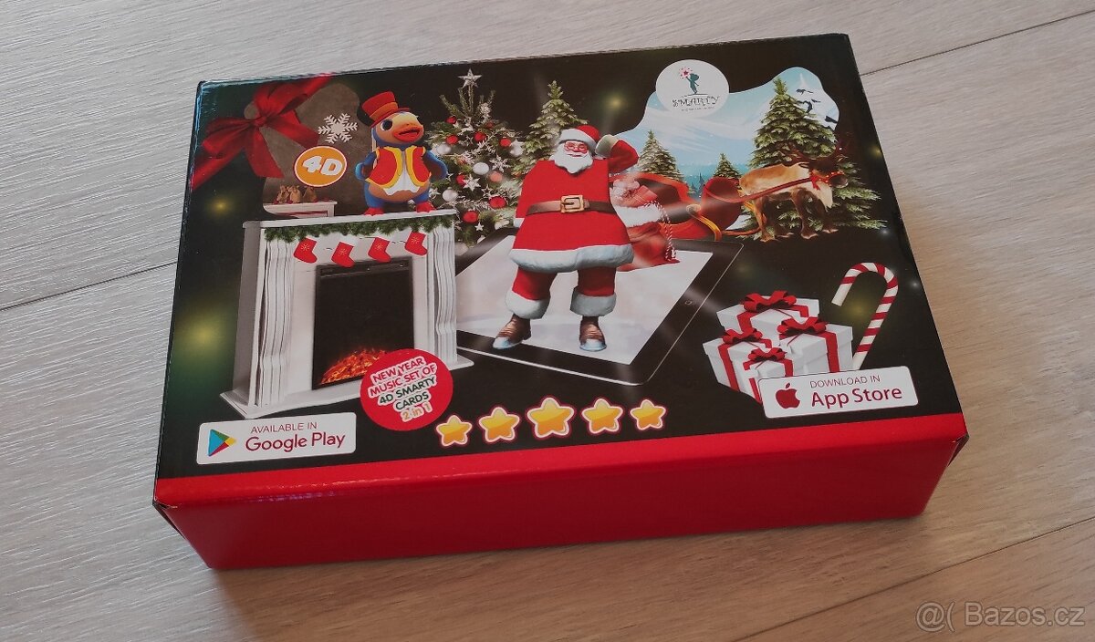 NOVÉ 4D Smarty cards - hrající novoroční 4D kartičky s dětsk