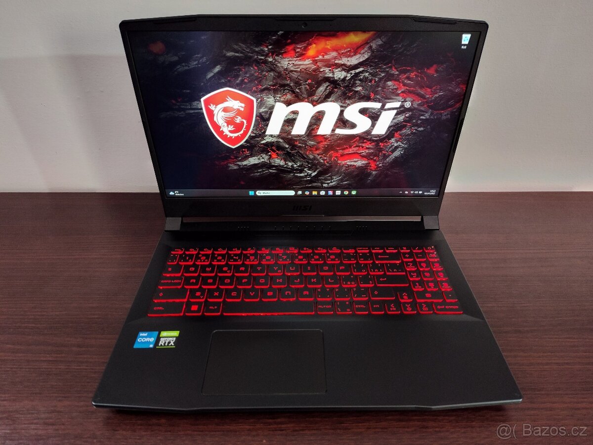 Msi Katana 15,RTX 3060,intel-6 core,Top stav.