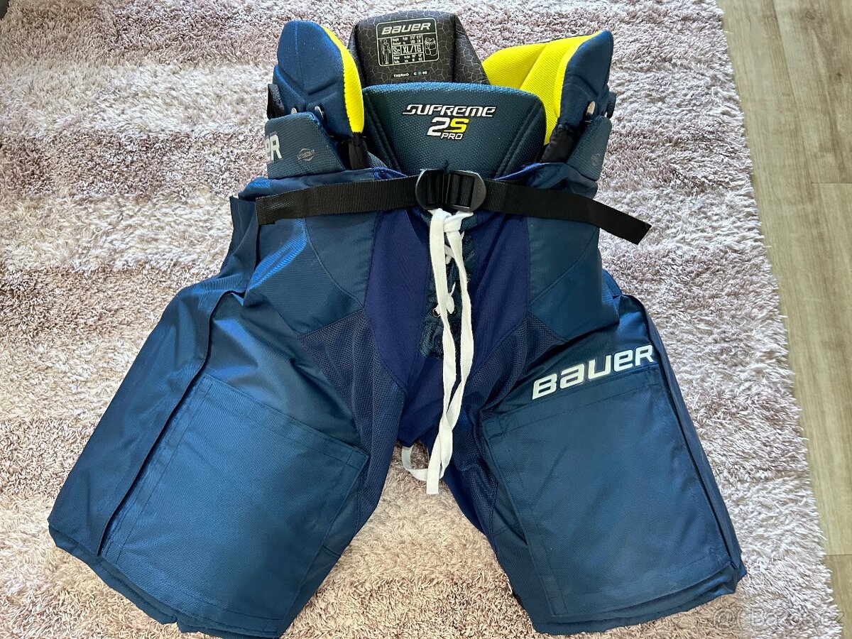 NOVÉ HOKEJOVÉ NOHAVICE - BAUER SUPREME 2 S PRO - XL NAVY