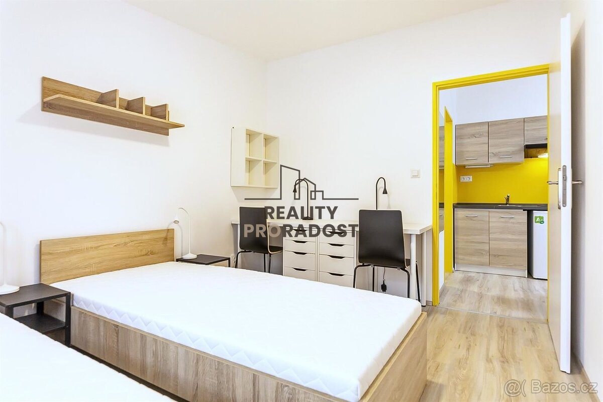 Podnájem vybaveného bytu 2+1, 38m2, Václavská, Brno-Staré Br