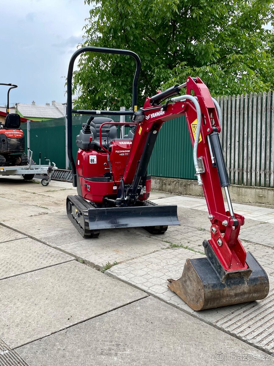 Pronájem minirypadla, minibagr Yanmar VIO 12