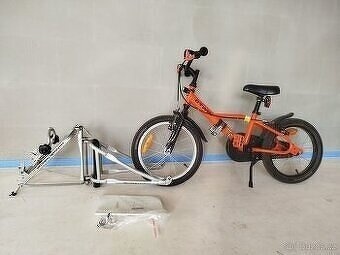 Tandem follow me + kolo Decathlon 16