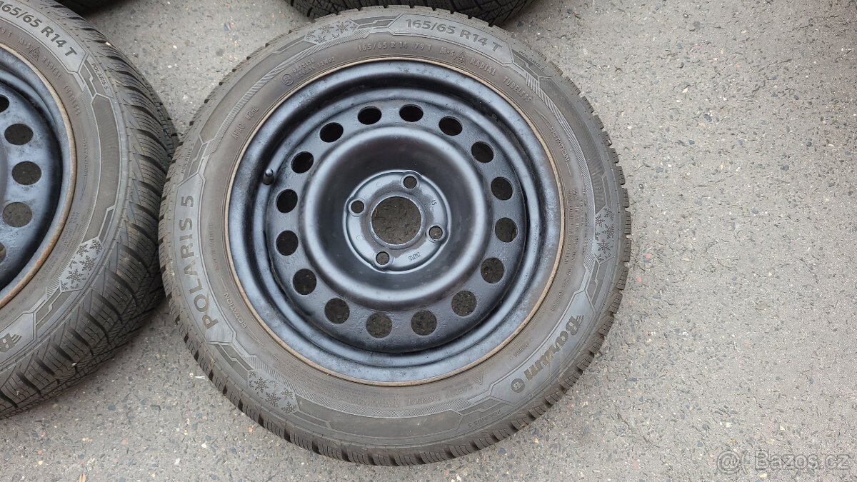 Málo jetá zimní kola 14" 4x100 Renault Clio, Thalia