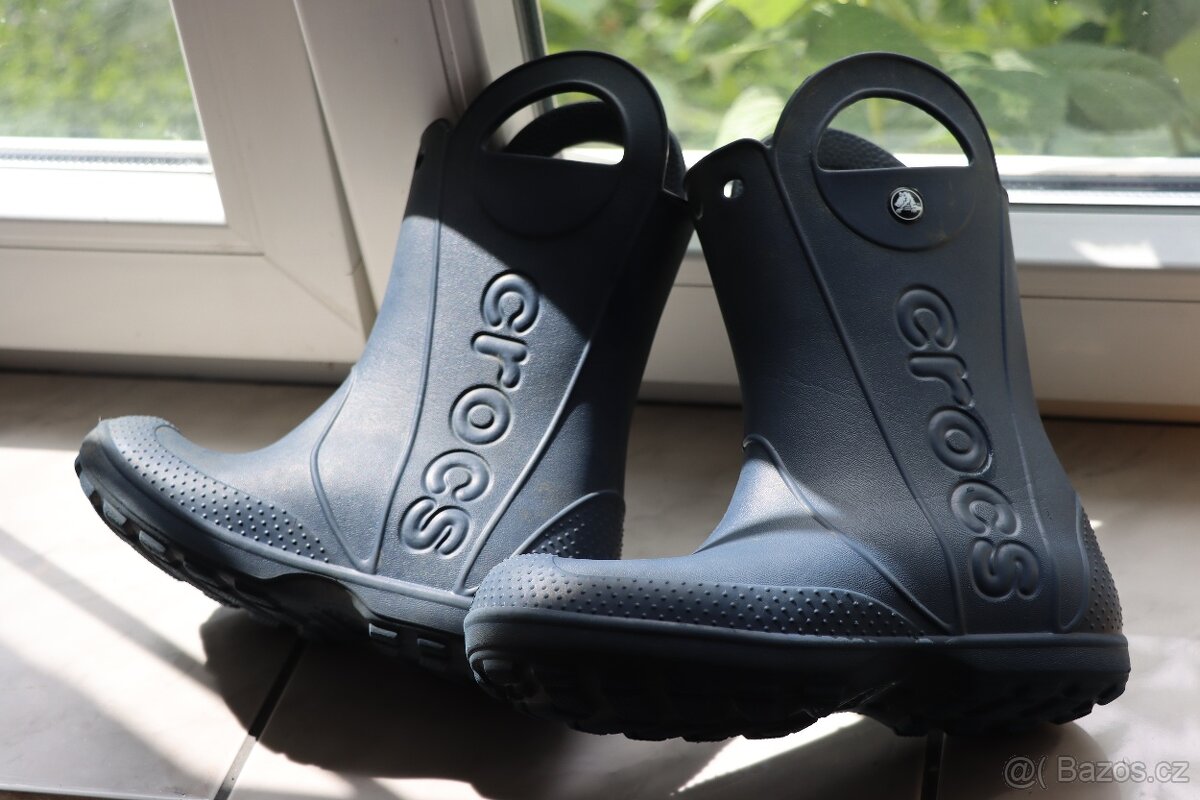 Crocs tmavě modré dětské holinky vel 33-34
