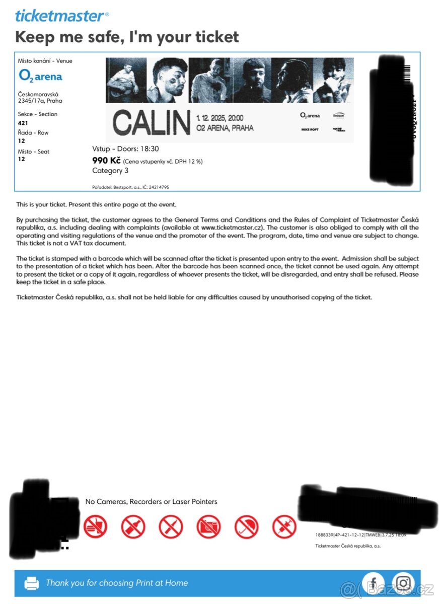 lístek na calina 1. 12. 2025