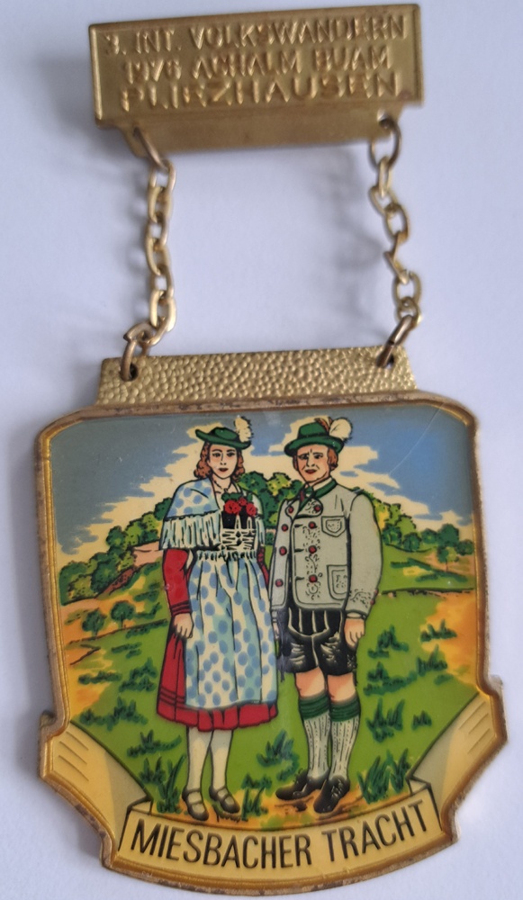 Turistická medaile / řád - 3. INT. Volkswandern Pliezhausen