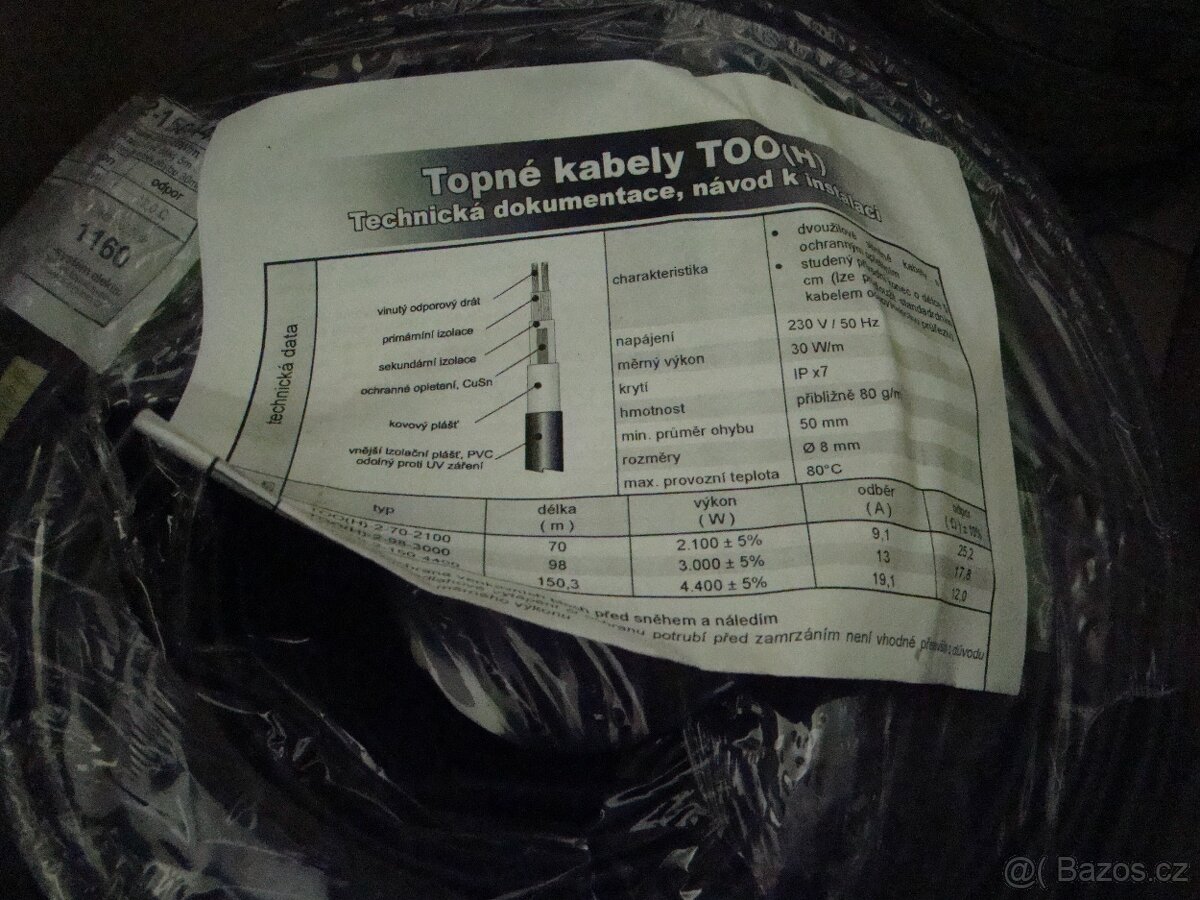 Topný kabel