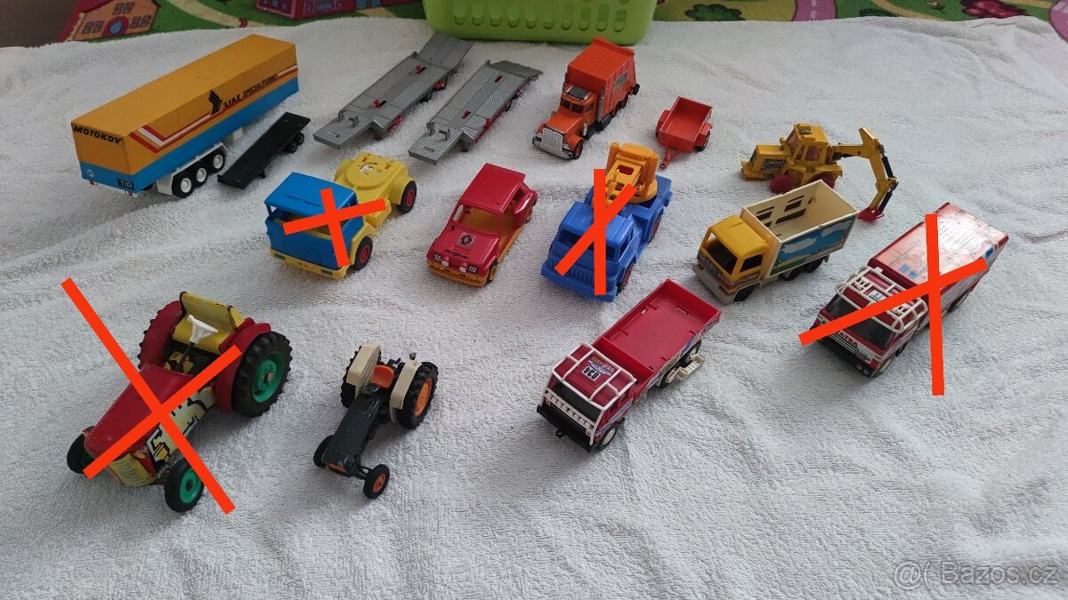 Stará retro autíčka, doplňky