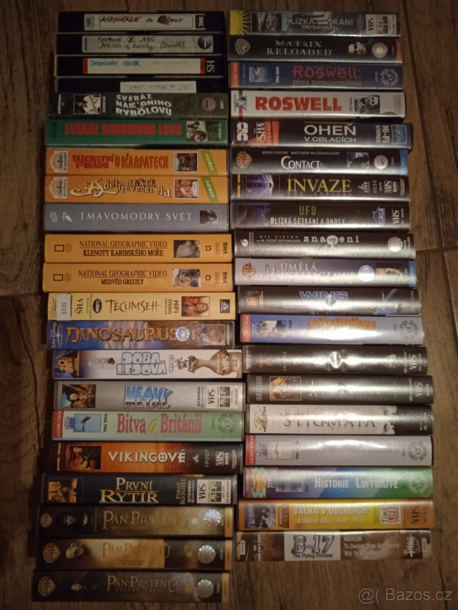 VHS kazety - mix