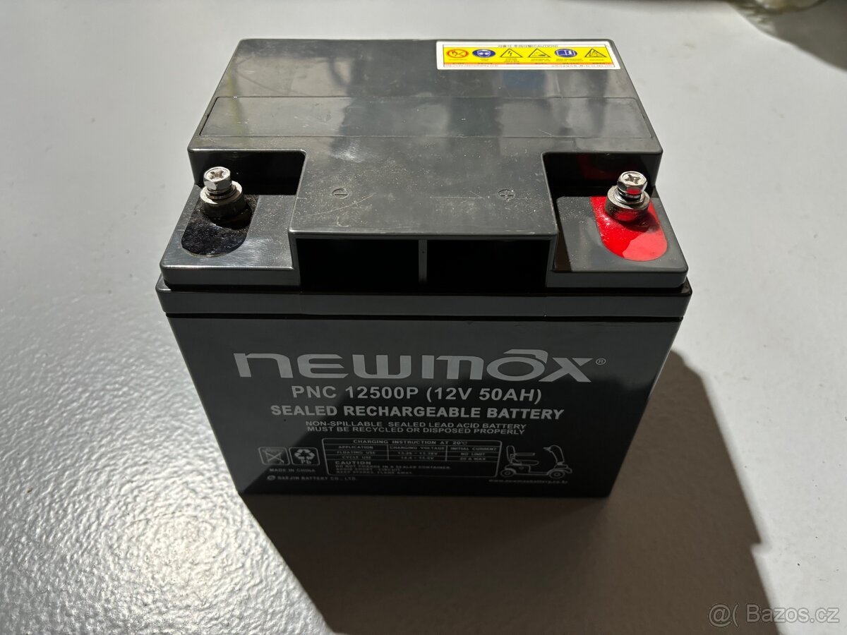 Nová aku baterie 12V 50Ah