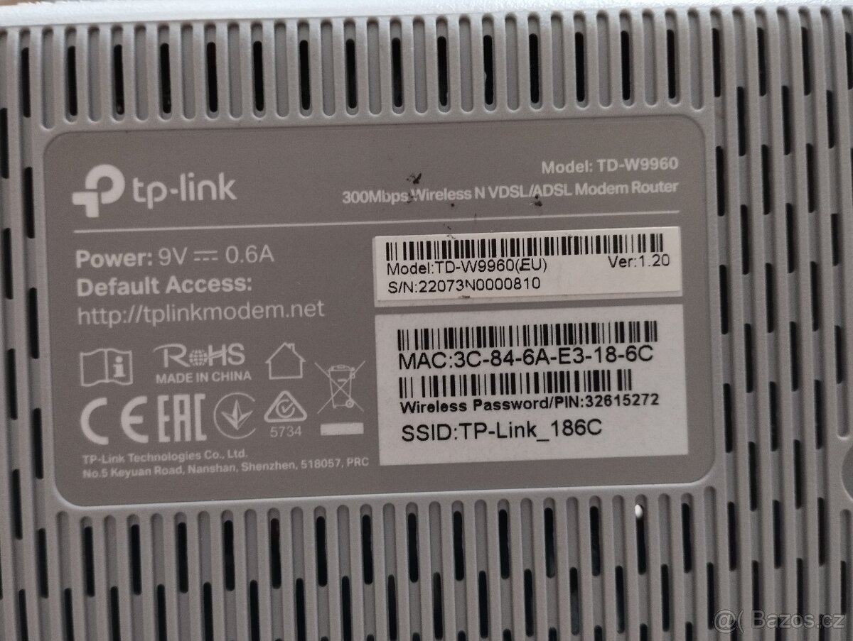 Modem a router s VDSL TP-LINK TD-W9960