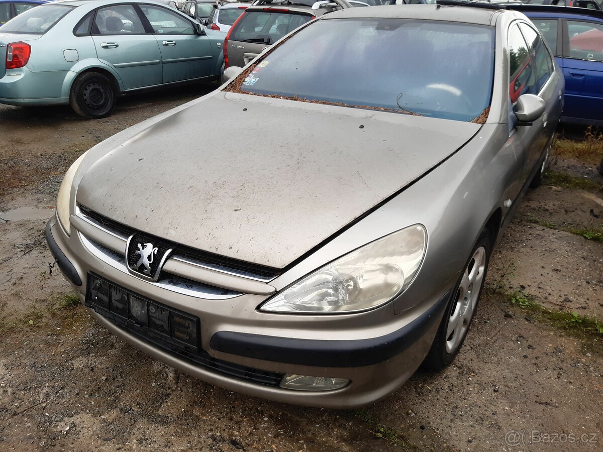 Peugeot 607 2,2HDI 98kW 2000 4HX - jezdi, díly