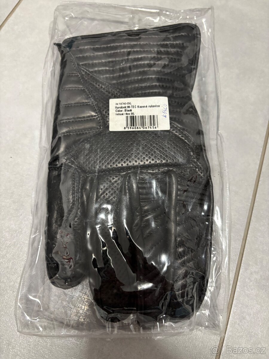 Rukavice W-tec kožené 3XL