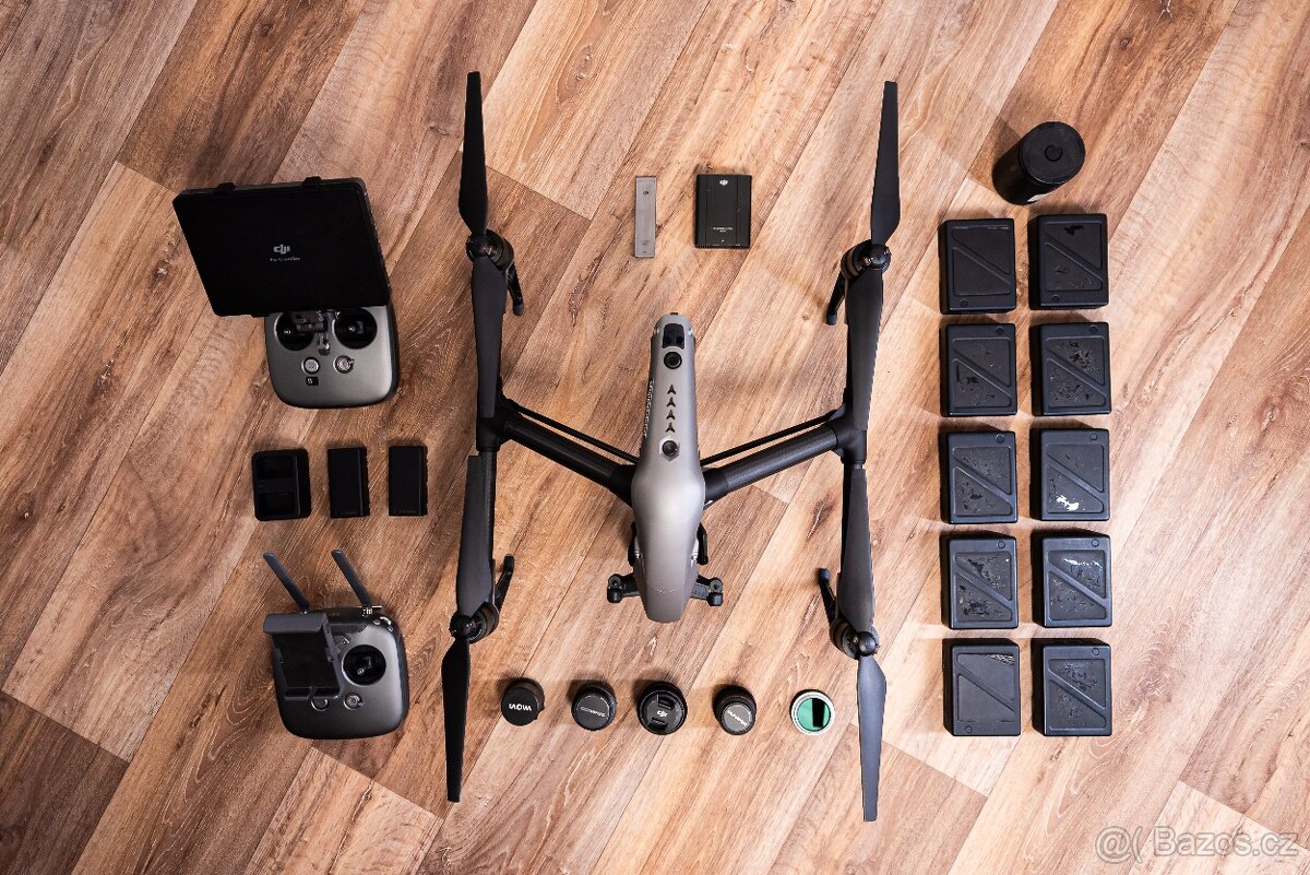 DJI Inspire 2 + RAW + Objektivy