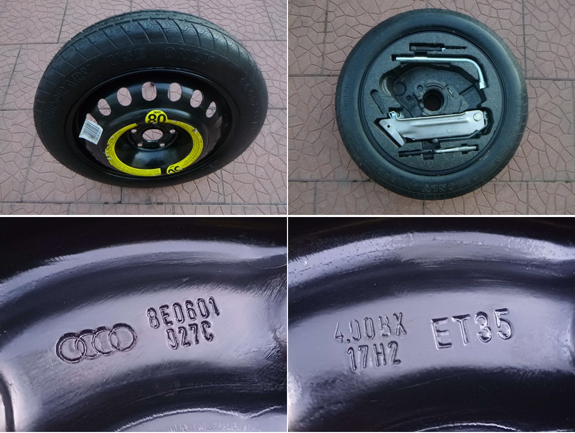Rezerva dojezdovka originál Audi 5x112 4Jx17 ET35 8E0601027C