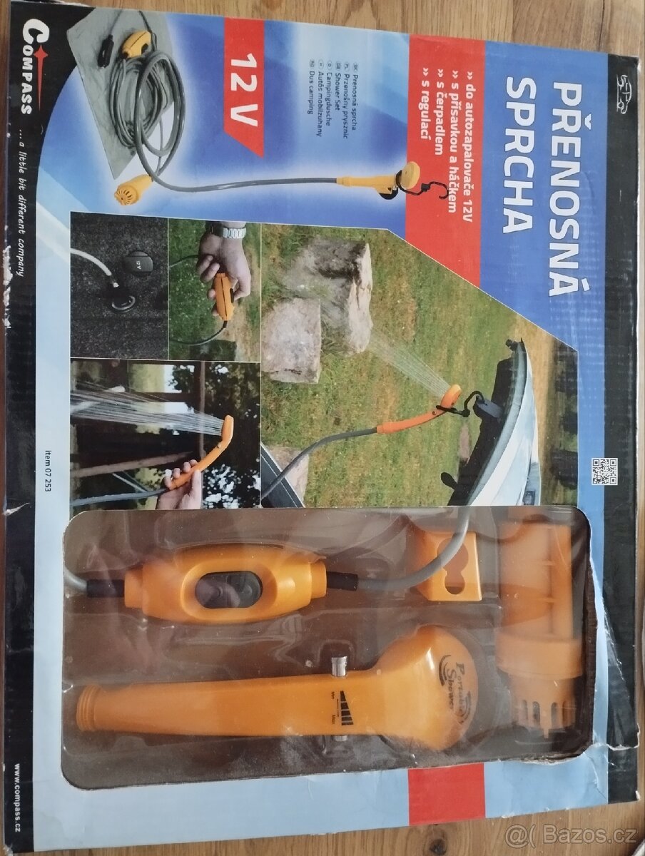 Přenosná sprcha Compass 12V