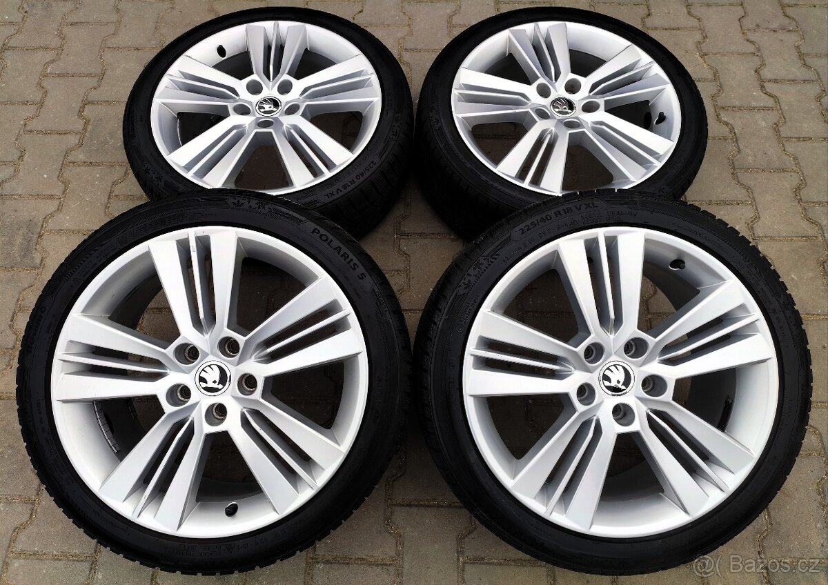 Alu kola originál Škoda Octavia III, RS 5x112 R18