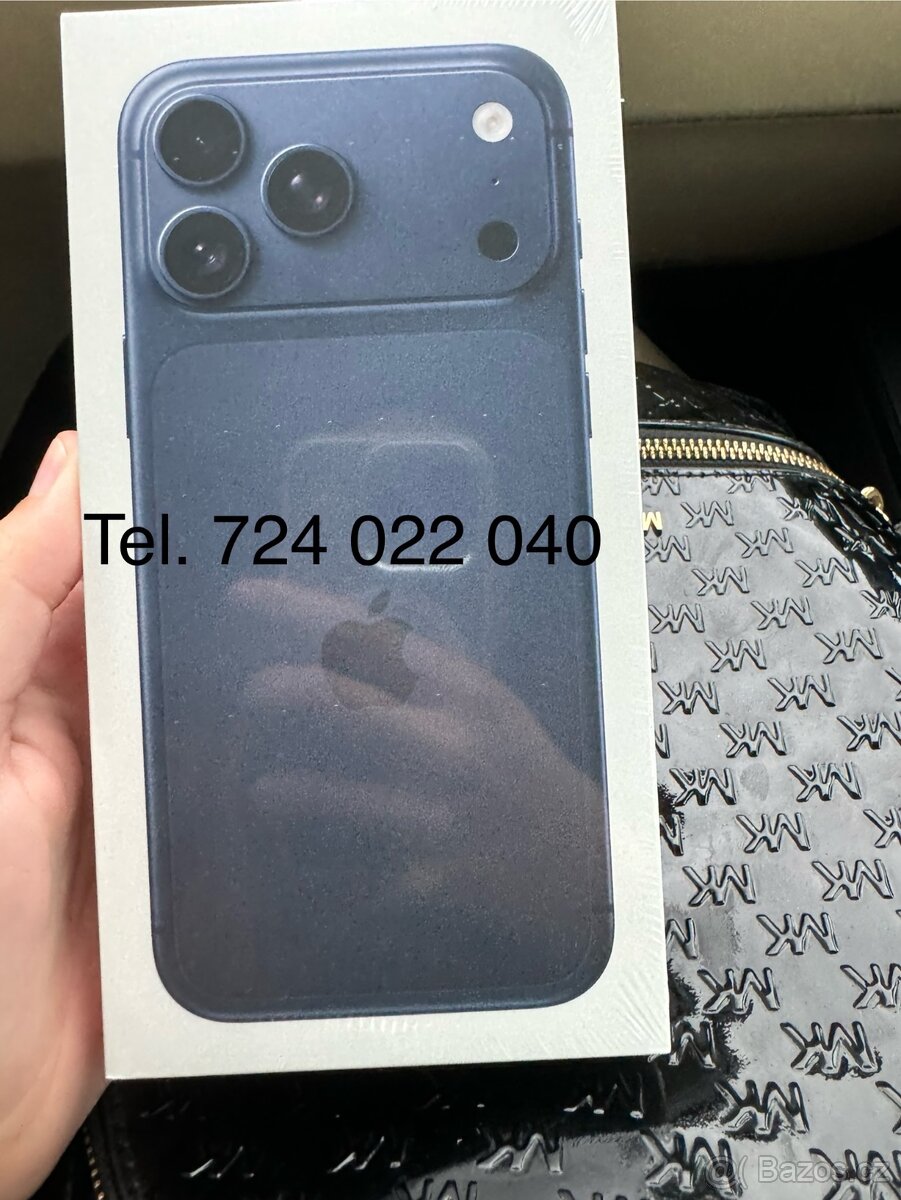 iPhone 17 Pro Max 256gb temně modrý nový nerozbalený