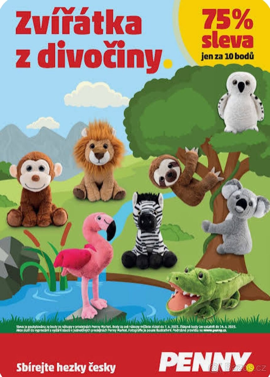 Penny Zvířátka z divočiny - plyšáci za body