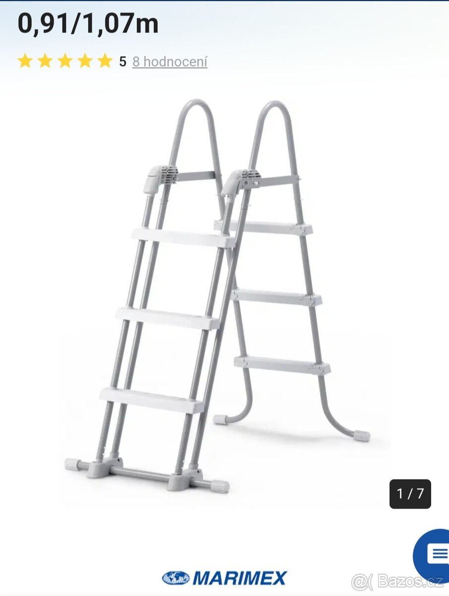 Schůdky k bazénu nove