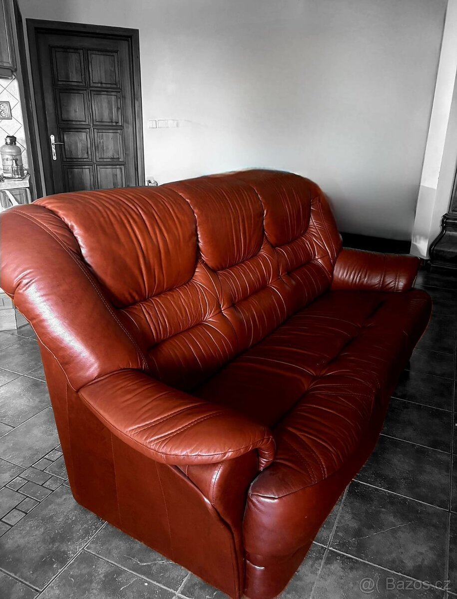 Kožená sedací souprava