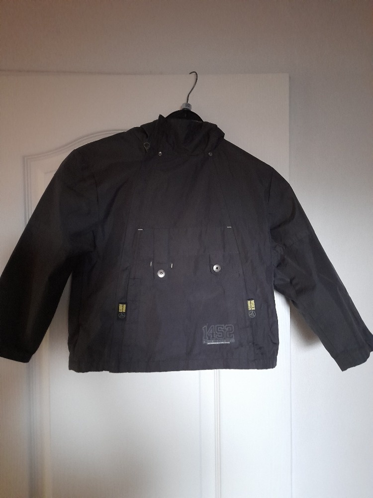 šedá bunda s flísem vel.116