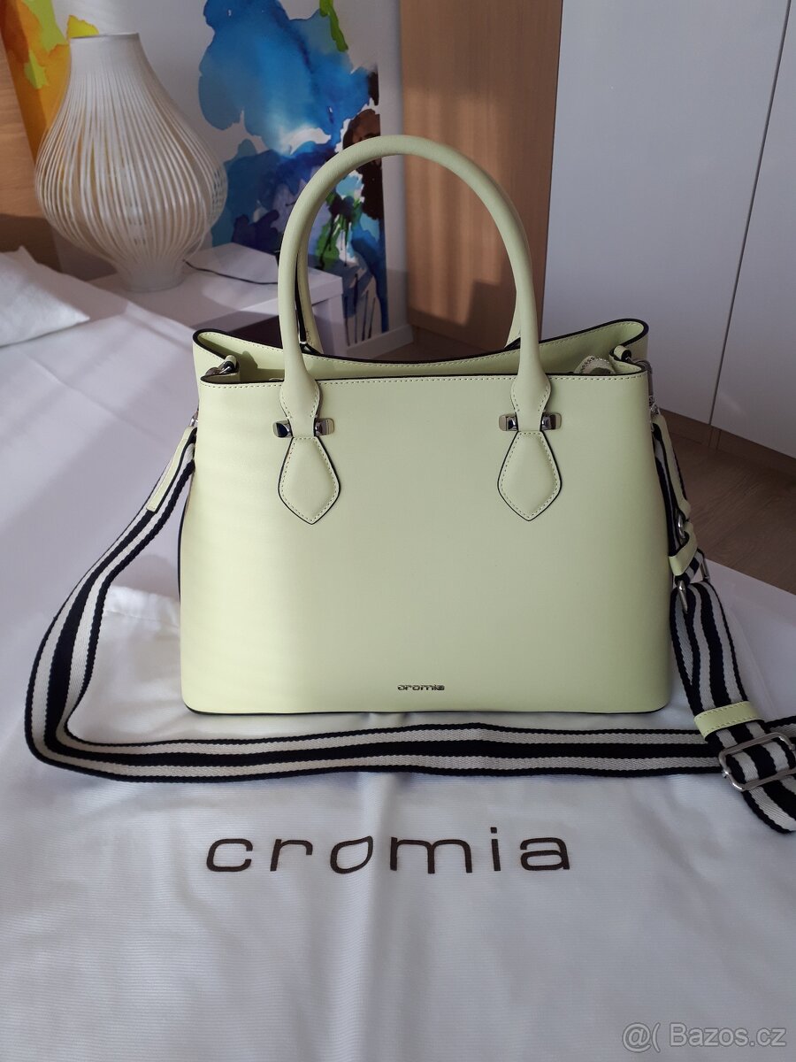 Kožená italská kabelka značky Cromia