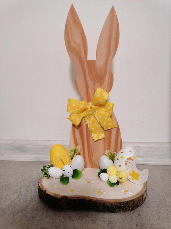 Velikonoční dekorace - zajíček - výška 34cm