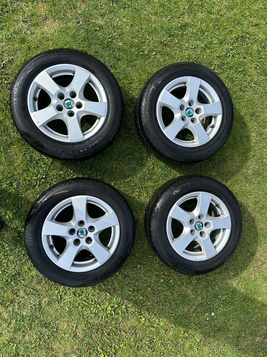 Alu ráfky s pneu Škoda Fabia R14 +185/60