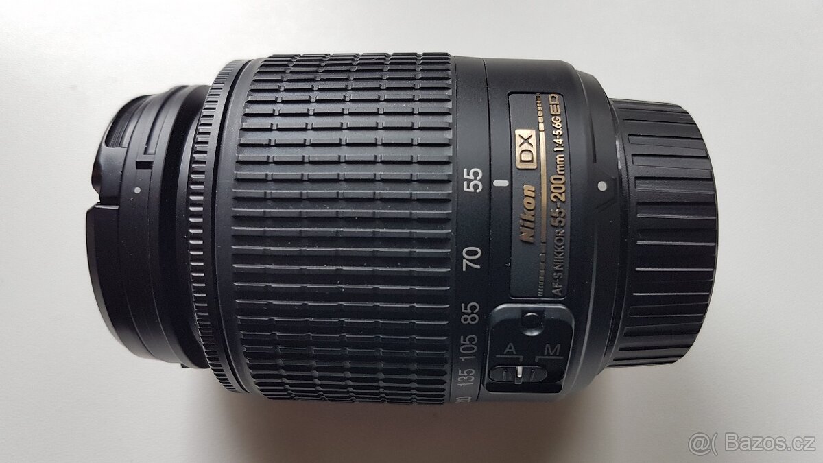 Objektiv Nikon DX Nikkor 55-200 mm na zrcadlovku Nikon D3100