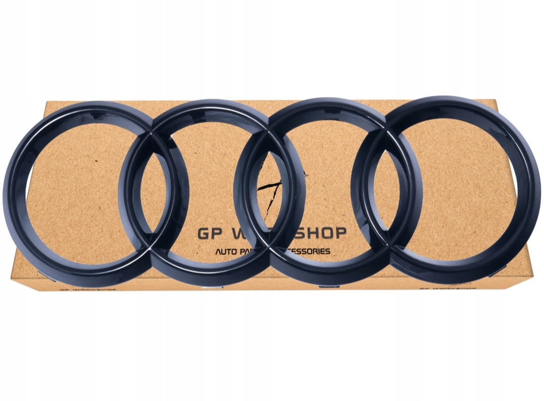 Emblém přední Audi 273×94mm černý - NOVÝ