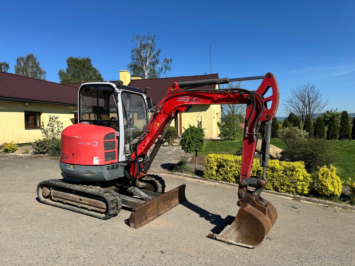 Minibagr Wacker Neuson 38z3 2007 4x lzice 4tuna