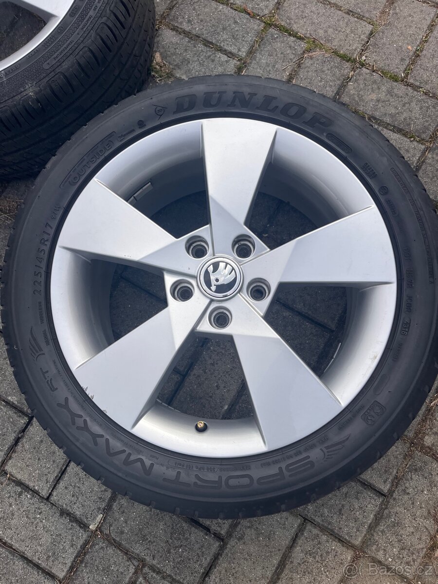 Originál kola Škoda 112x5 17 palcová