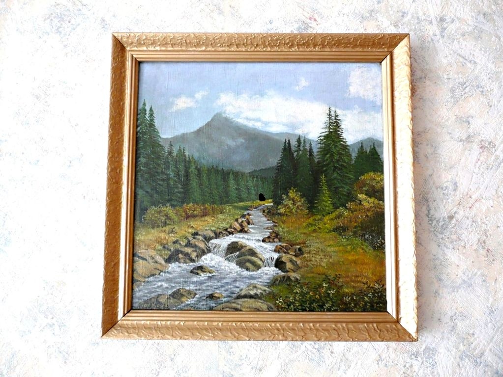 Obraz olej plátno signovaný 51x51cm