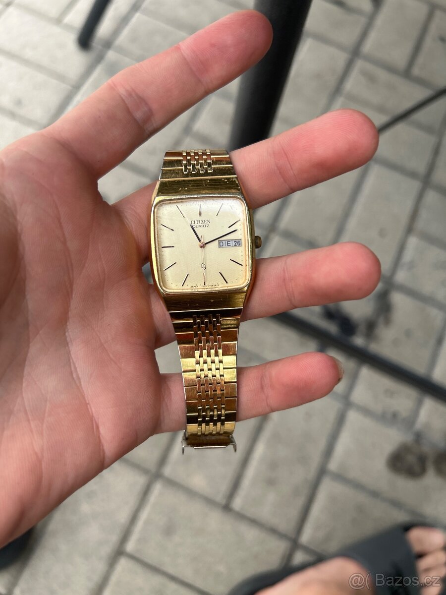 Pozlacené Citizen z 80-90 let