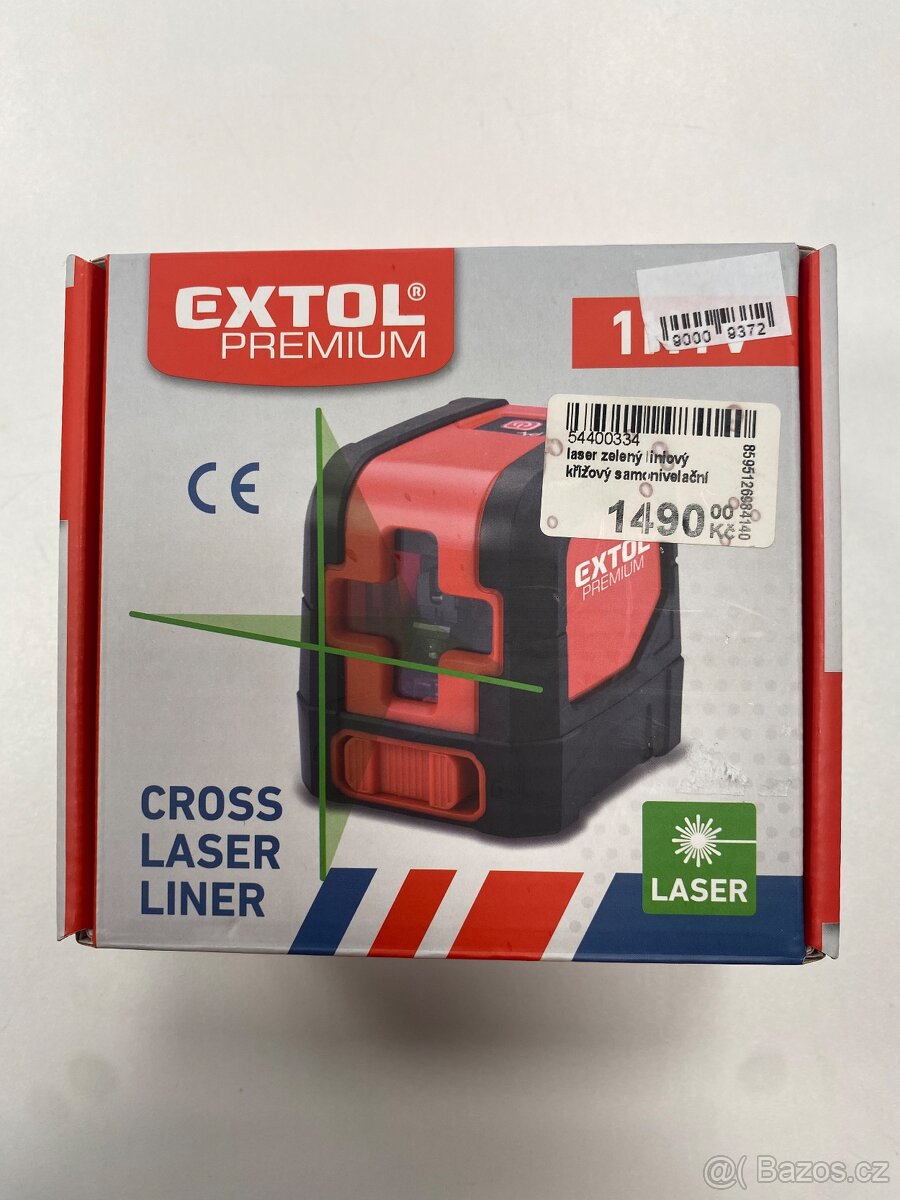 Křížový laser Extol Premium 1H1V