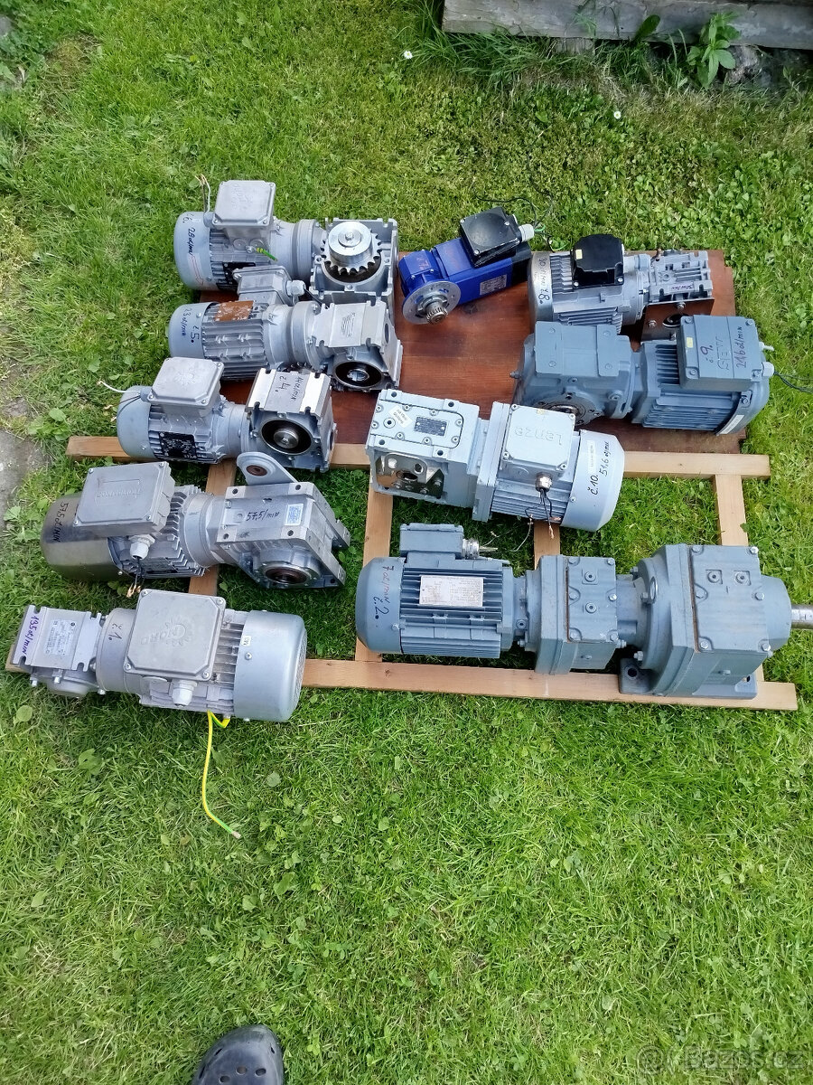 elektromotory s převodovkami