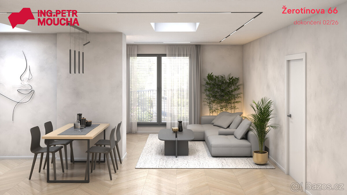 Moderní půdní byt 4+kk v klidné části Žižkova