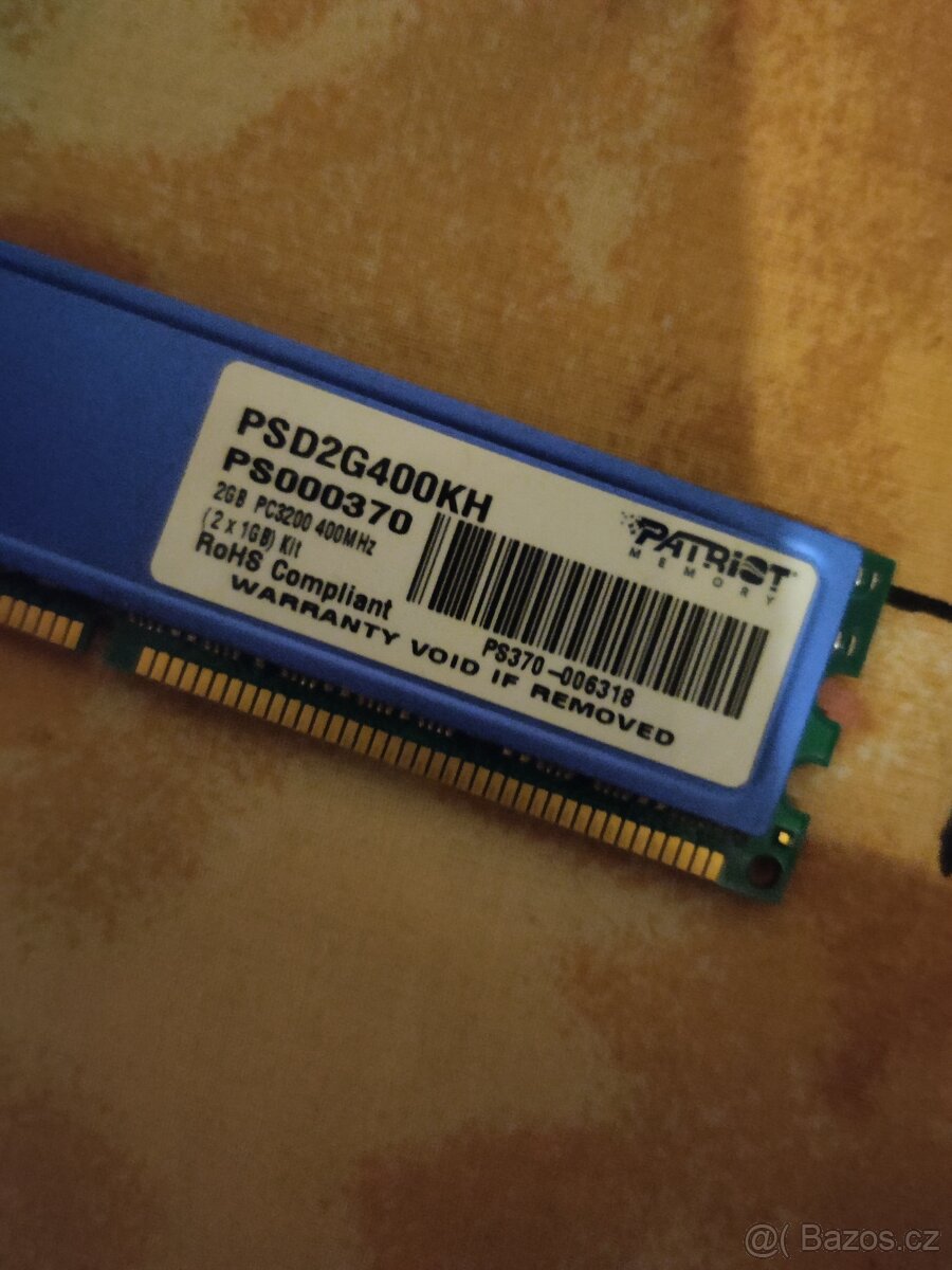 RAM DDR3 2GB, 4GB ( DDR 400, DDR2 800)