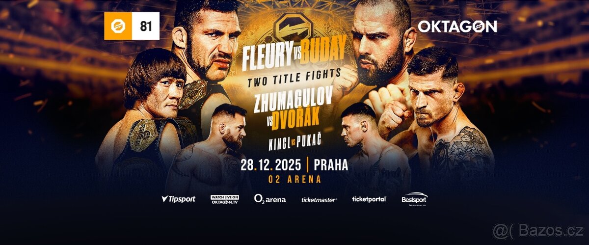 Vstupenky - OKTAGON 81 Praha O2 ARENA