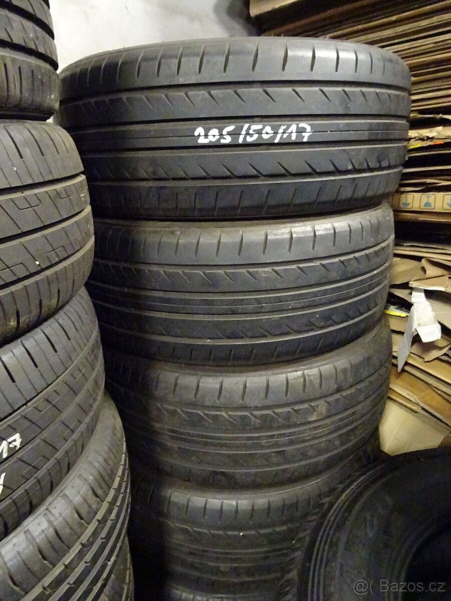 Letní pneu Toyo, 205/50/17, 4 ks, 6 mm